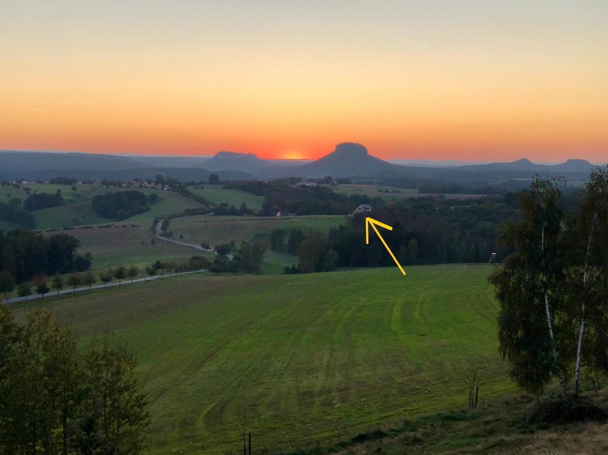 Auszeit Mit Weitblick In Der Saechsischen Schweiz - Kleiner Bauernhof Mit Tieren Und Wallbox Rathmannsdorf Exterior photo
